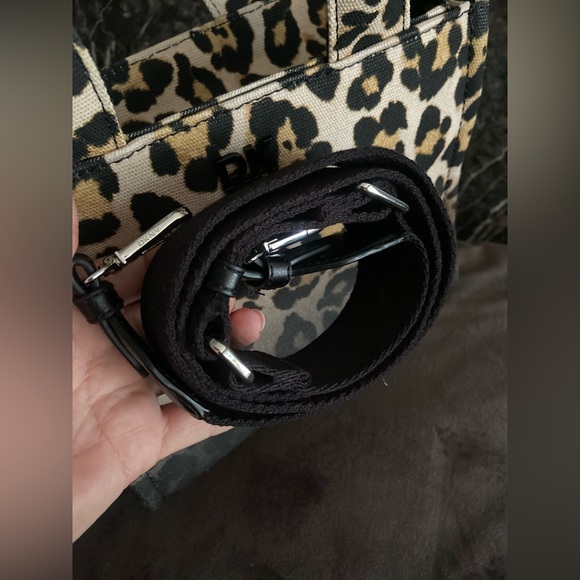 DKNY Black and Tan Leopard Crossbody Bag - Picture 14 of 14